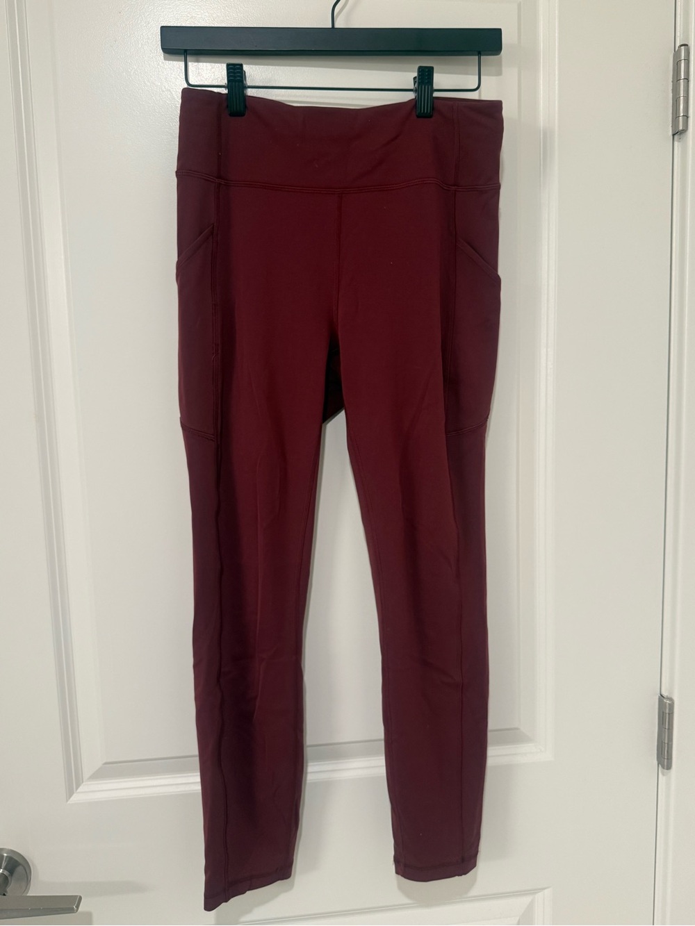 lululemon athletica Deep Burgundy High-Rise Leggings with Side Pockets